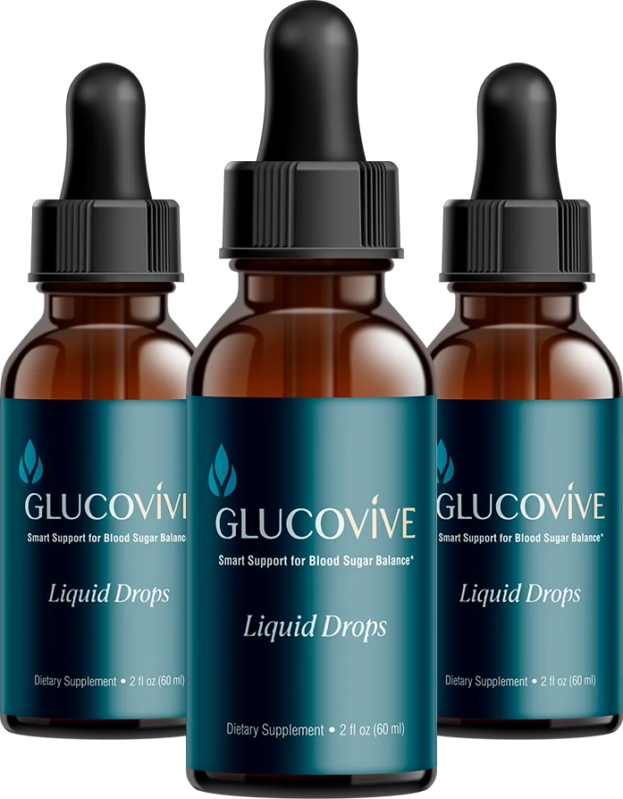 GlucoVive 3 bottles
